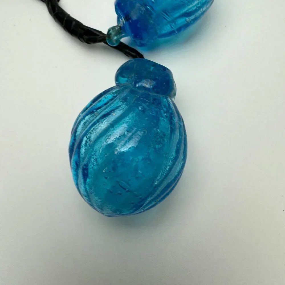 RARE Vintage ART Blue Glass 